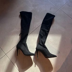 Steve Madden Devine over the knee black shade boots